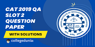 CAT 2019 QA Slot 2 Question Paper (Available) :Download Solution with Answer Key